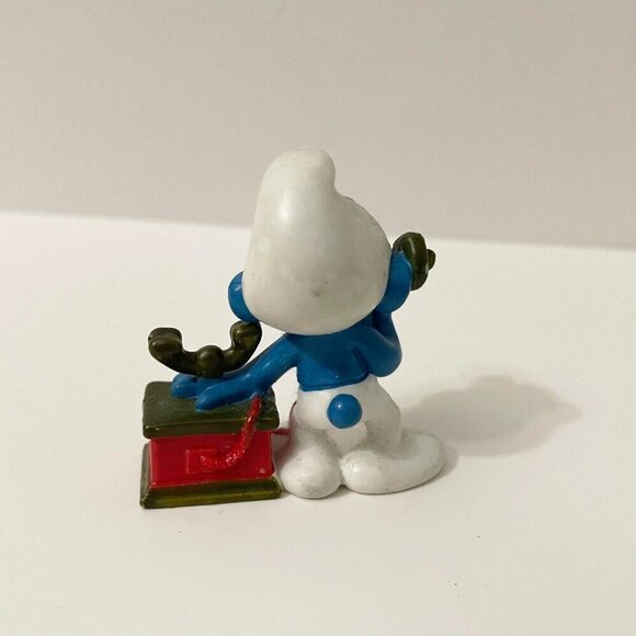 Vintage 1980 Smurfs Telephone Smurf Phone Figure Toy - Picture 4 of 12